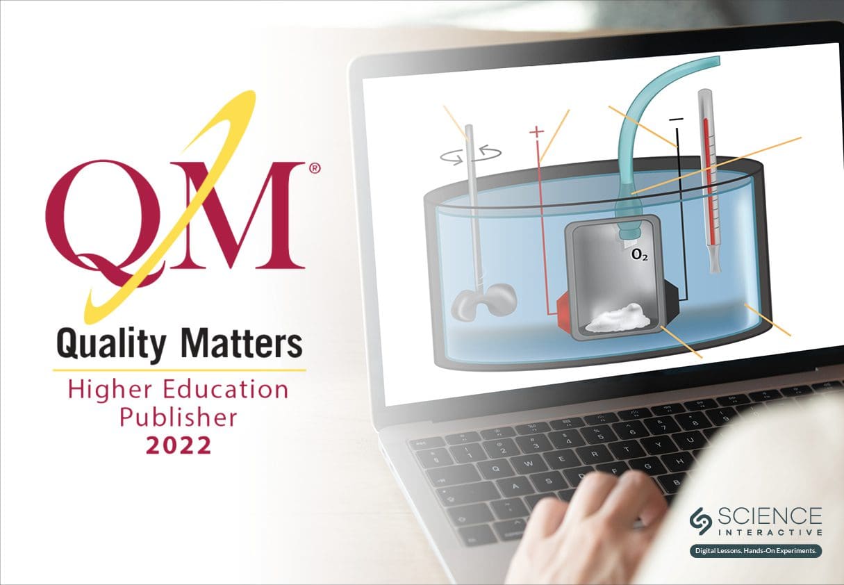 Chemistry Curriculum Earns Quality Matters Certification With a Perfect Score of 100% Featured Image