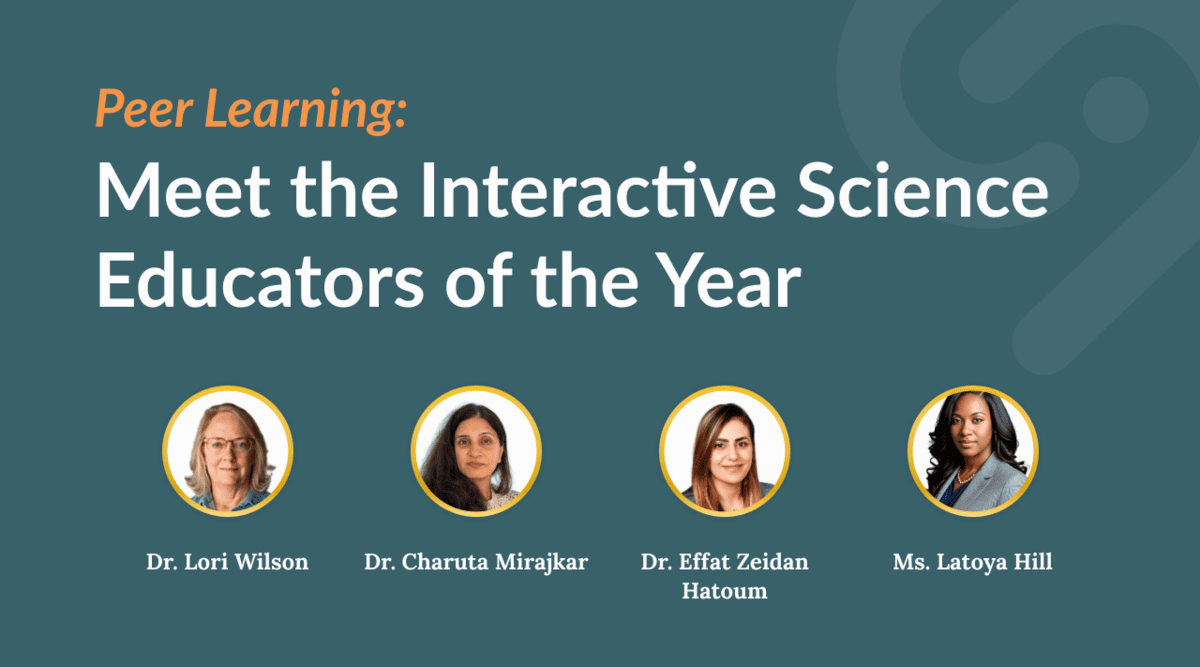 Peer Learning: Meet the Interactive Science Educators of the Year and link to event