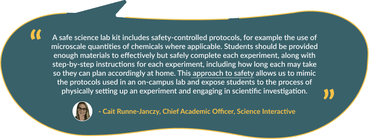 Quote from Cait Runne-Janczy, Chief Academic Officer at Science Interactive