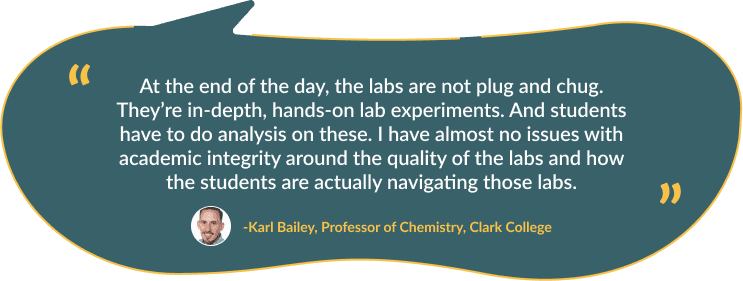 Quote from Karl Bailey, Professor of Chemistry at Clark College