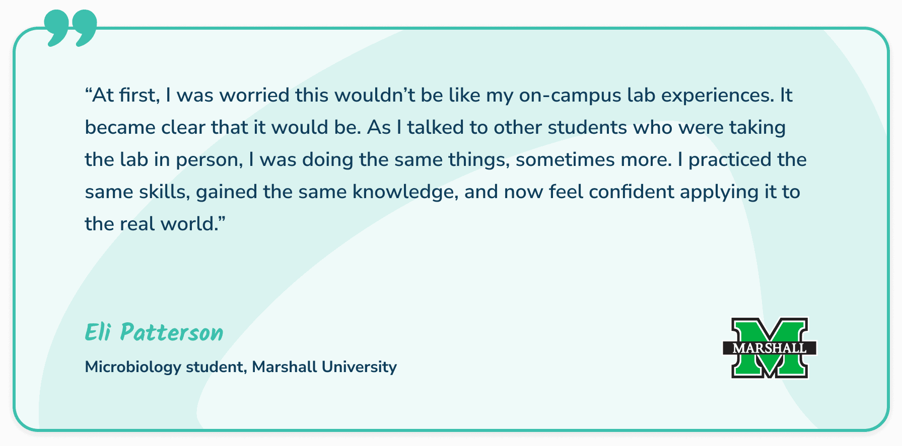 Online microbiology student quote